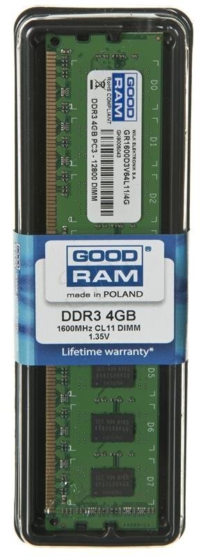 Good Ram DDR3 8192MB цена и информация | Operatiivmälu | hansapost.ee