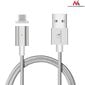 Magnetiline USB Type-C kaabel hõbedane Maclean Energy MCE178 цена и информация | Juhtmed ja kaablid | hansapost.ee