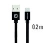 Swissten Textile Universaalne 3.1 USB-C Data ja laadimiskaabel 20 cm hind ja info | Mobiiltelefonide kaablid | hansapost.ee