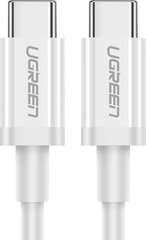 UGREEN USB-C to USB-C + USB-A Cable QC 3.0 PD 3A 1m (White) цена и информация | Кабели для телефонов | hansapost.ee