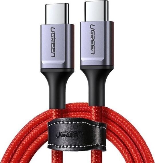 USB-C to USB-C cable UGREEN 2.0 1m (red) hind ja info | Mobiiltelefonide kaablid | hansapost.ee