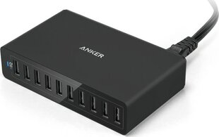 USB jagaja Powerport Anker 60W/10P : A2133L11 hind ja info | Laadijad mobiiltelefonidele | hansapost.ee