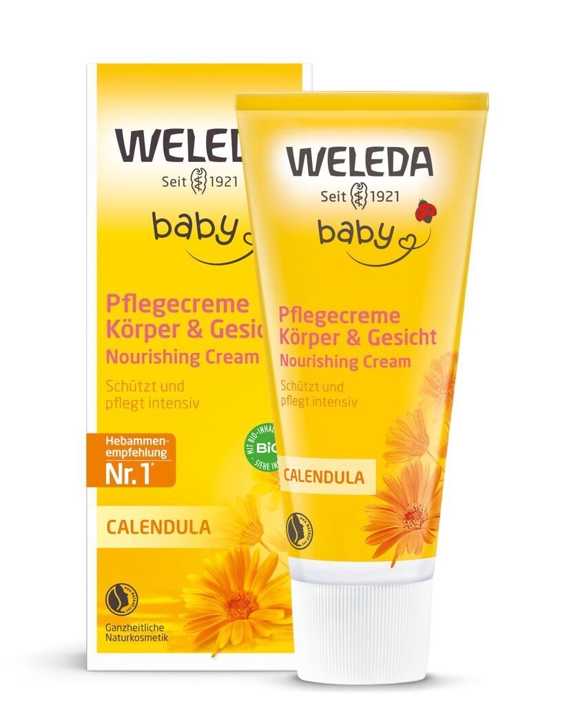 Niisutav beebide kehakreem Weleda Baby, 75 ml цена и информация | Laste ja ema kosmeetika | hansapost.ee