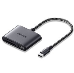 Картридер USB-C + USB, UGREEN CM387 (черный) цена и информация | Адаптеры и USB-hub | hansapost.ee