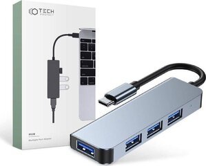 Tech-Protect V1 4in1 сетевой концентратор цена и информация | Адаптеры, USB-разветвители | hansapost.ee