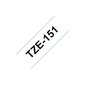 Lint Brother TZE-151 24mm/8m must tekst läbip.põhi hind ja info | Printeritarvikud | hansapost.ee