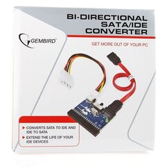 Kahesuunaline adapter SATA - IDE/IDE - SATA hind ja info | Gembird Arvutite lisatarvikud | hansapost.ee