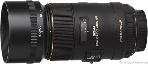 Sigma 105mm f/2.8 EX Macro DG OS HSM (Canon) hind ja info | Fotoaparaatide objektiivid | hansapost.ee