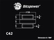 BitsPower Adapter 2x 1/4 "- White (BP-DWWP-C42) цена и информация | Vesijahutuse lisaseadmed | hansapost.ee