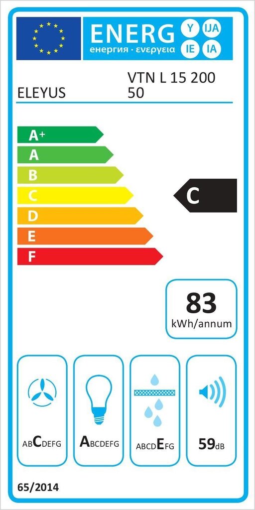 Eleyus VTN L15 200 50BL hind ja info | Õhupuhastid | hansapost.ee