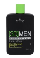 Schwarzkopf Professional 3DMEN šampoon meestele 250 ml hind ja info | Šampoonid | hansapost.ee