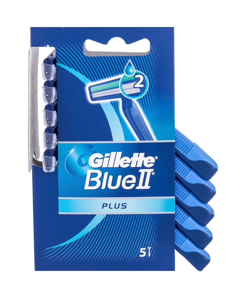 Ühekordsed raseerijad meestele Gillette Blue II Plus 5 tk цена и информация | Raseerimisvahendid | hansapost.ee