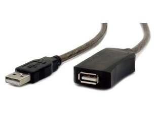 GEMBIRD Kaabel USB 2.0 AM-AF 5M must hind ja info | Juhtmed ja kaablid | hansapost.ee