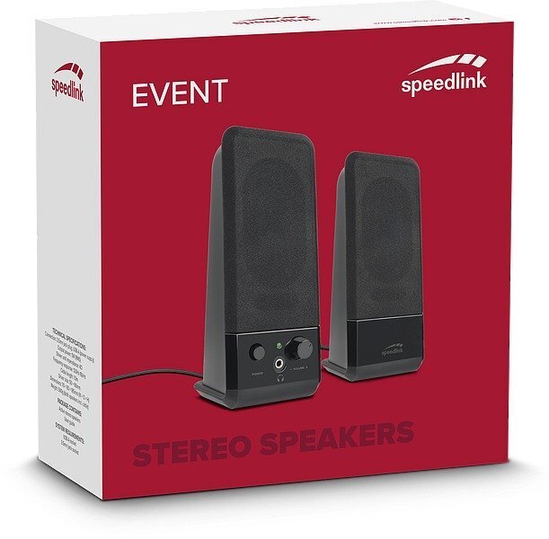 SpeedLink Event SL-8004-BK, must цена и информация | Kõlarid | hansapost.ee