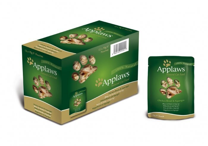 APPLAWS KASSI EINEKOTIKE KANA/SPARGEL 70G hind ja info | Kassikonservid | hansapost.ee