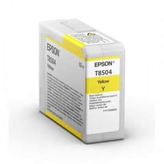 Espon T8504, желтый картридж цена и информация | Картриджи для струйных принтеров | hansapost.ee