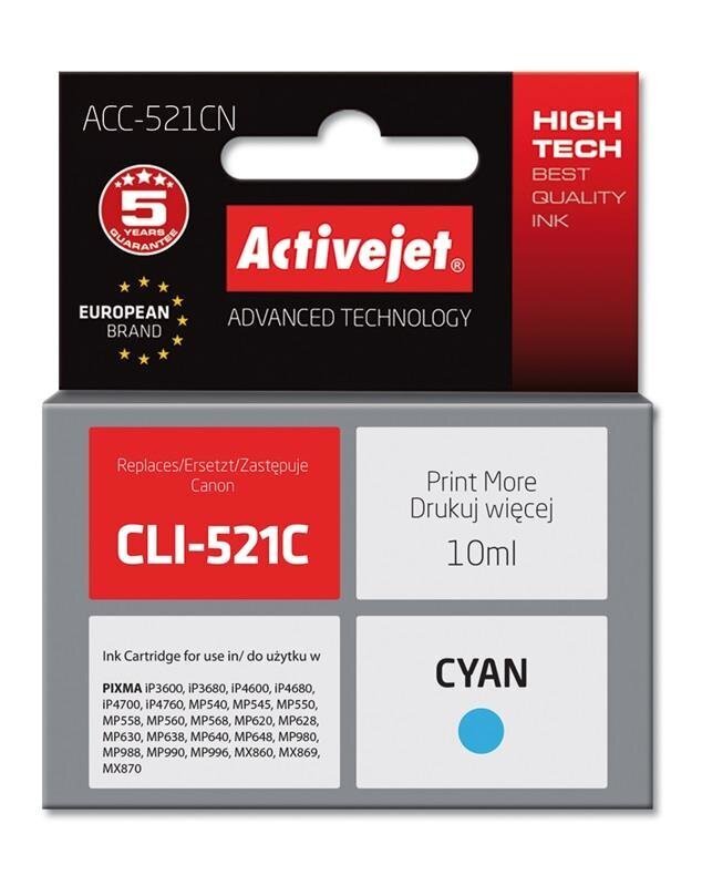 Activejet ACC-521CN, sinine цена и информация | Tindiprinteri kassetid | hansapost.ee