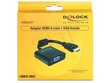 Adapter Delock HDMI-A(M)->VGA(F), 25 cm hind ja info | USB adapterid ja jagajad | hansapost.ee
