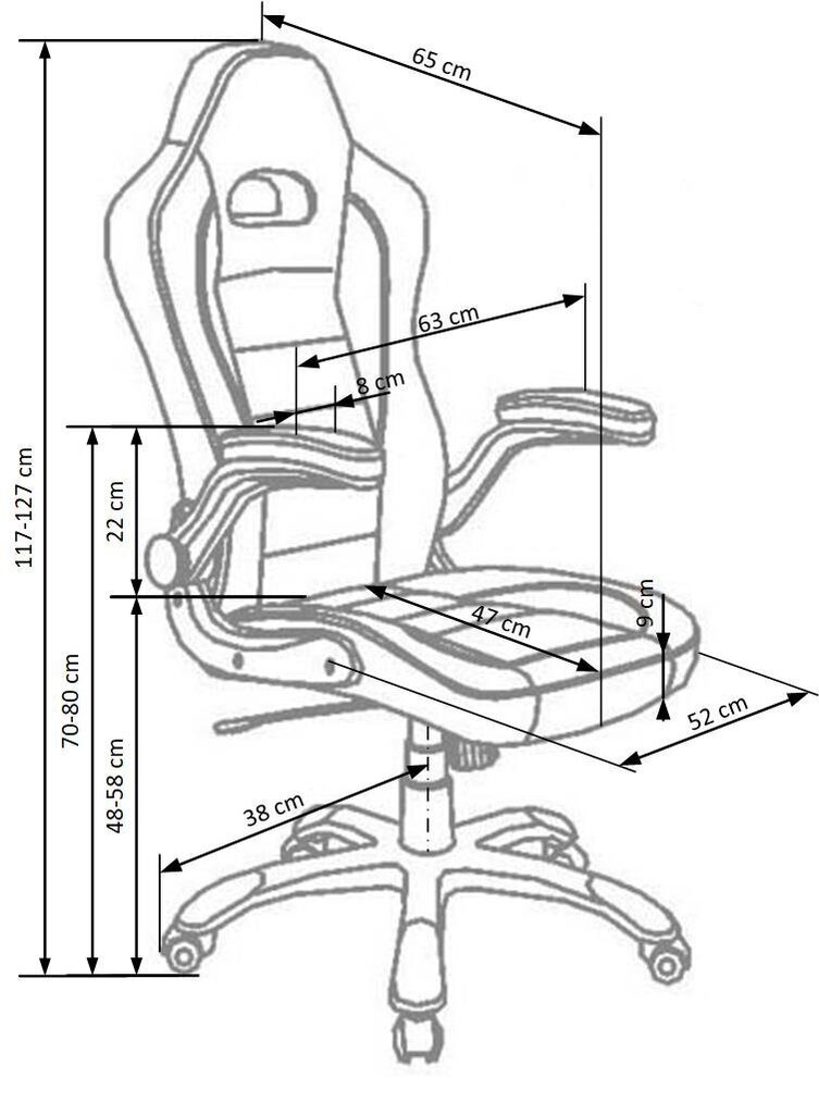 Kontoritool Lotus, must/hall hind ja info | Kontoritoolid | hansapost.ee