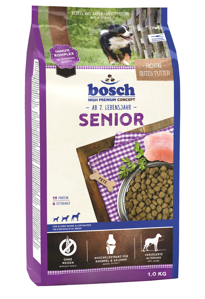 Bosch Senior (High Premium) 1kg цена и информация | Koerte kuivtoit ja krõbinad | hansapost.ee