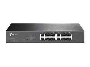 16-портовый гигабитный настольный/стоечный коммутатор TP-Link TL-SG1016D  цена и информация | Коммутаторы (Switch) | hansapost.ee