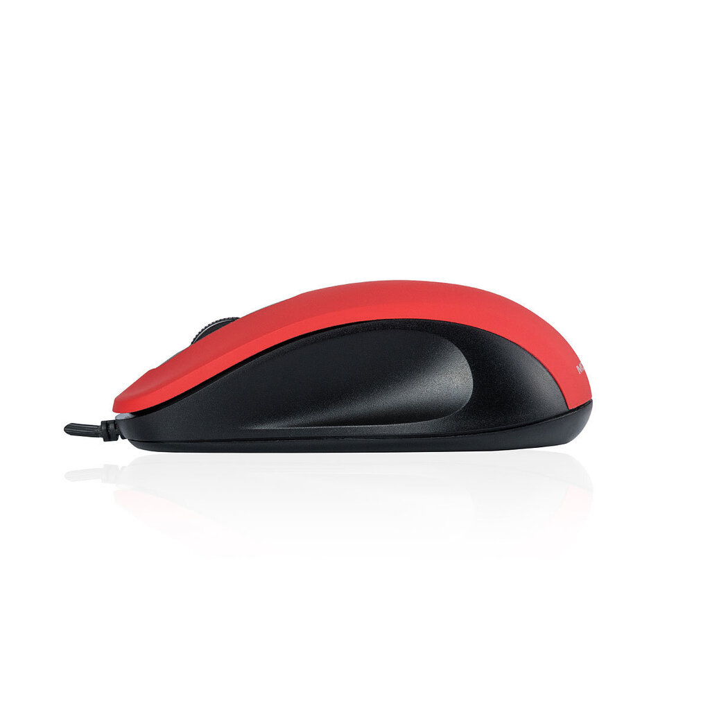 Juhtmega optiline hiir Modecom MC-M10S, punane цена и информация | Arvutihiired | hansapost.ee