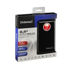 External HDD|INTENSO|Memory Case|4TB|USB 3.0|Colour Black|6021512 hind ja info | Intenso Mälupulgad ja kõvakettad | hansapost.ee