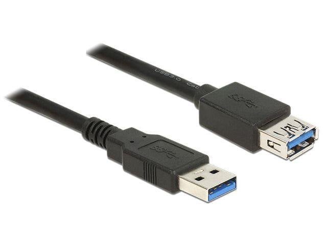 Delock Extension cable USB 3.0 Type-A male > USB 3.0 Type-A female 2m black hind ja info | Juhtmed ja kaablid | hansapost.ee