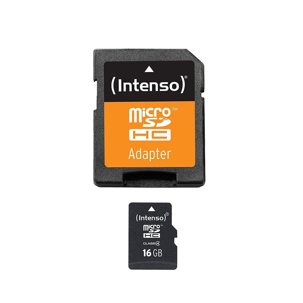 Mälukaart Intenso micro SDHC 16GB CL4 цена и информация | Mälukaardid mobiiltelefonidele | hansapost.ee