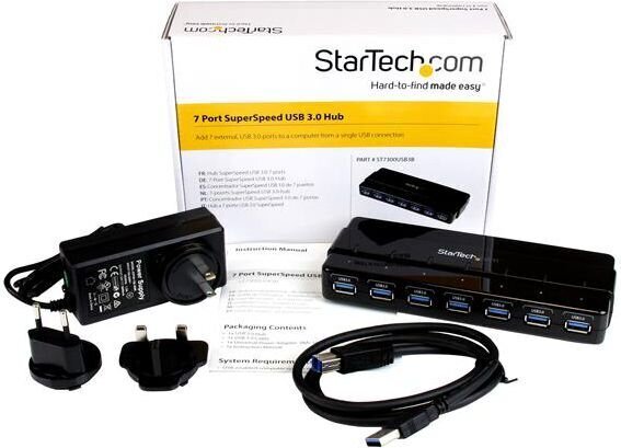 StarTech ST7300USB3B hind ja info | USB adapterid ja jagajad | hansapost.ee