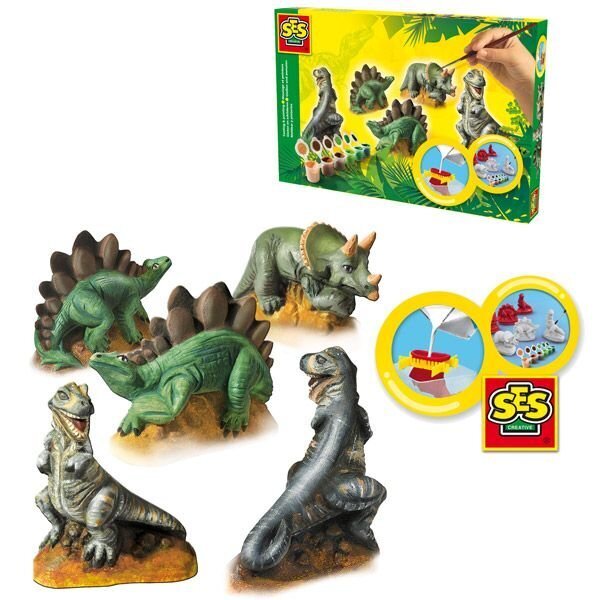 Ses kipsivalamise komplekt Dinosaurused hind ja info | Arendavad laste mänguasjad | hansapost.ee