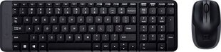 Беспроводная клавиатура Logitech MK220 (RU) Combo, черная цена и информация | Клавиатура с игровой мышью 3GO COMBODRILEW2 USB ES | hansapost.ee