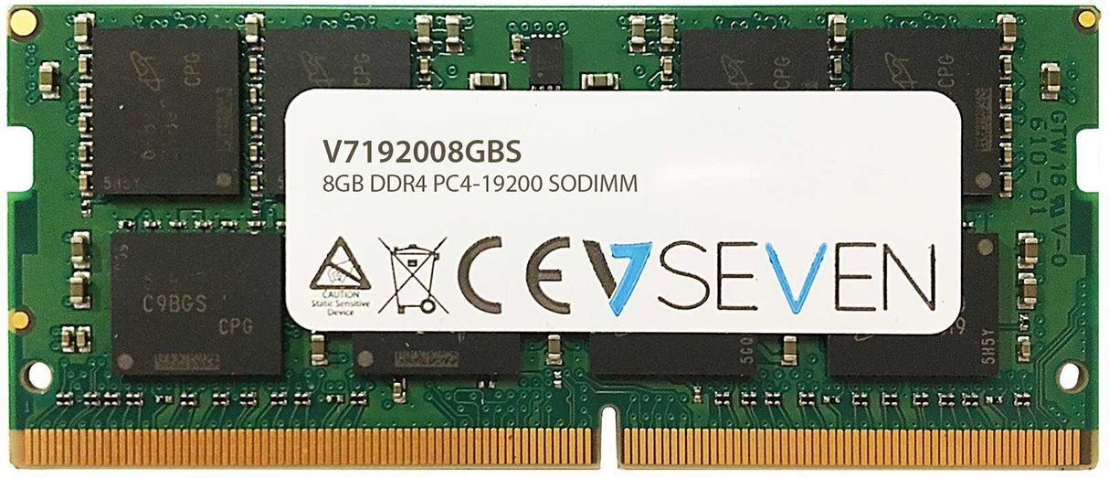 V7 DDR4 8 GB, 2400 MHz, CL17 (V7192008GBS) цена и информация | Operatiivmälu | hansapost.ee