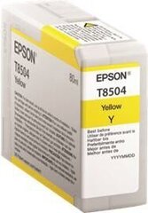 Epson T8504 Ink Cartridge, Yellow hind ja info | Tindiprinteri kassetid | hansapost.ee