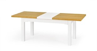 Складной cтол Halmar Leonardo, белый / дубовый цвет цена и информация | Кухонные и обеденные столы | hansapost.ee