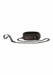 Kaelarihm Ouch! Elegant Collar with Leash, hall hind ja info | BDSM ja fetiš | hansapost.ee