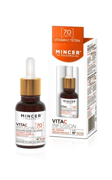 Vananemisvastane näoseerum Mincer Pharma Vita C Infusion Nr.606, 15 ml hind ja info | Näoõlid, ampullid ja seerumid | hansapost.ee