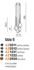 Azzardo подвесной светильник Izza 5 Smoky цена и информация | Люстры | hansapost.ee