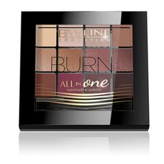 Палитра теней Eveline All In One Eyeshadow 03 Burn, 12 г цена и информация | Тушь, средства для роста ресниц, тени для век, карандаши для глаз | hansapost.ee