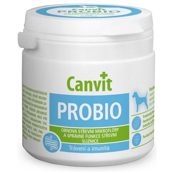 Vitamiinid koertele CANVIT PROBIO, 100 g цена и информация | Vitamiinid ja parasiiditõrje | hansapost.ee