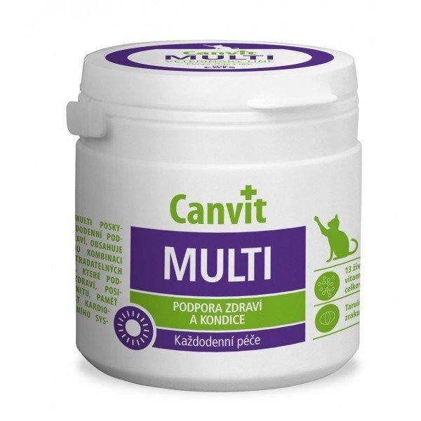 Vitamiinid kassidele CANVIT MULTI N100, 100 g цена и информация | Toidulisandid, vitamiinid ja parasiiditõrje | hansapost.ee