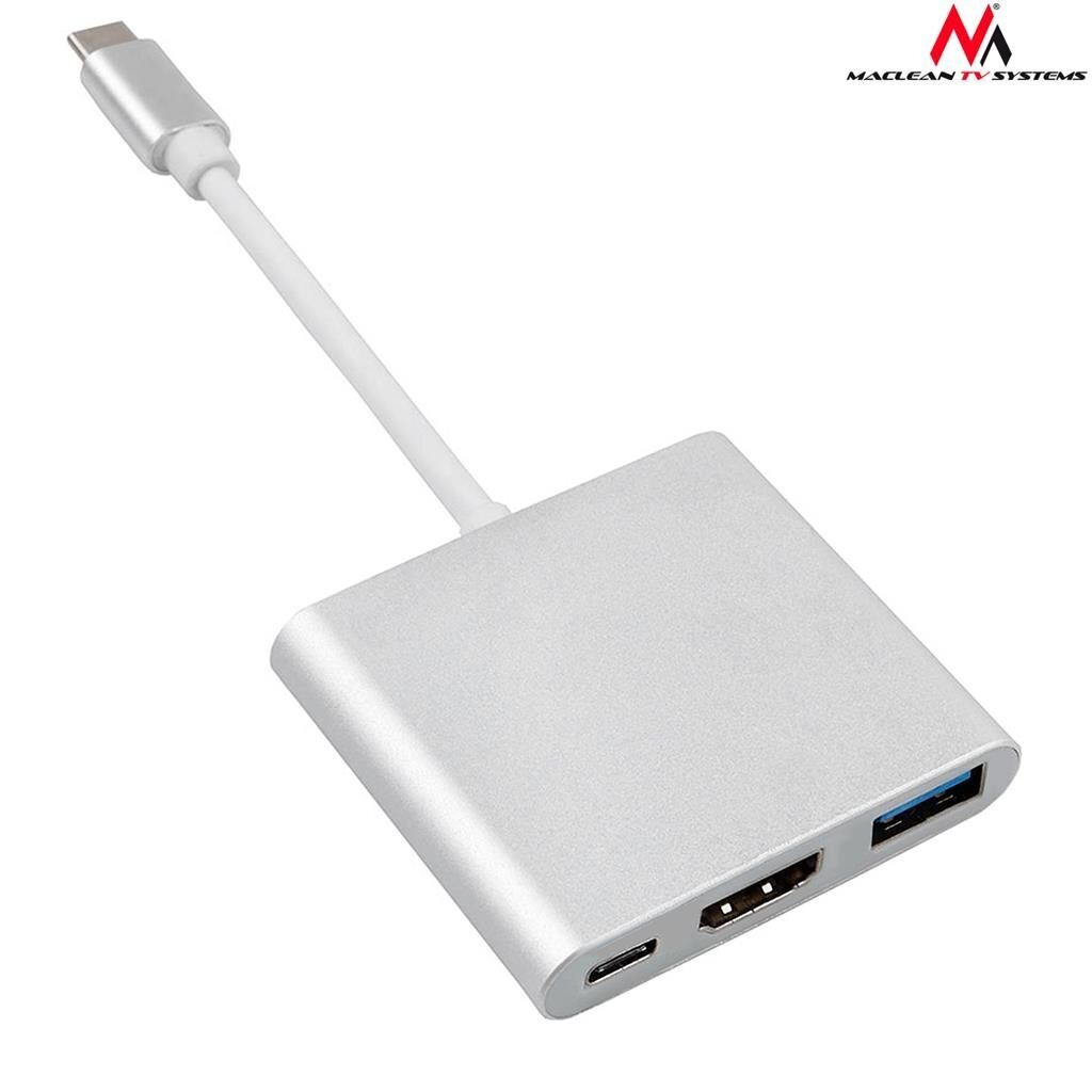 Adapter Maclean MCTV-840, Type-C-HDMI цена и информация | USB adapterid ja jagajad | hansapost.ee