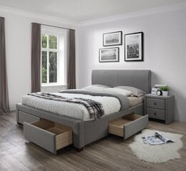 Кровать Halmar Modena 140x200 cм, серый kaina ir informacija | Кровати | hansapost.ee