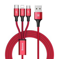 Кабель Baseus USB 2.0 type C No data - Lightning, Micro USB, USB type C No data, 1,2 m CAMLT-SU09 цена и информация | Кабели и провода | hansapost.ee