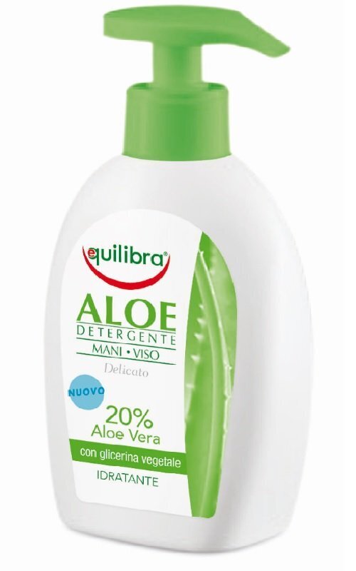Näo- ja kätepuhastusvahend aaloeekstraktiga Equilibra Aloe Detergente Mani Viso 300 ml цена и информация | Näopuhastusvahendid | hansapost.ee