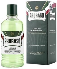 Raseerimisjärgne värskendav losjoon Proraso 400 ml цена и информация | Средства для бритья | hansapost.ee