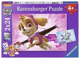 Pusle Paw Patrol (Käpapatrull) Skye & Everest, 9152, 2 x 24 osa цена и информация | Пазлы | hansapost.ee