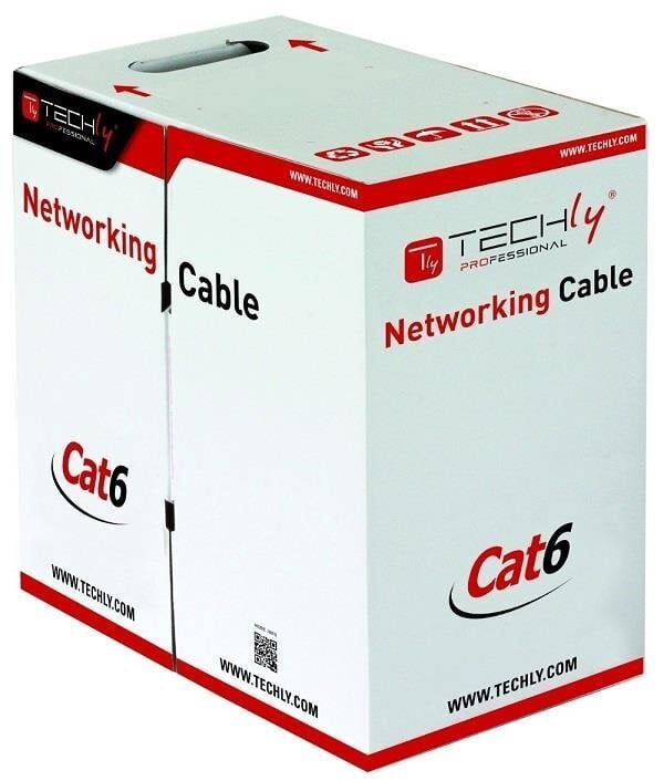 Võrgukaabel Techly Cat6 UTP, 305m, hall, SOHO CCA price and information | Juhtmed ja kaablid | hansapost.ee