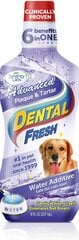 Hambahügieeni vedelik koertele Dental Fresh Dog Plaque&Tartar, 237 ml hind ja info | Hooldus/grooming | hansapost.ee