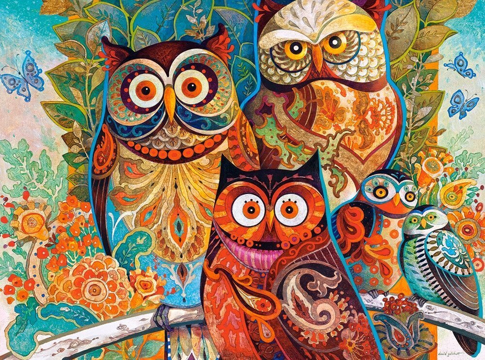 Castorland pusle Owls, 2000 tükki цена и информация | Pusled lastele ja täiskasvanutele | hansapost.ee